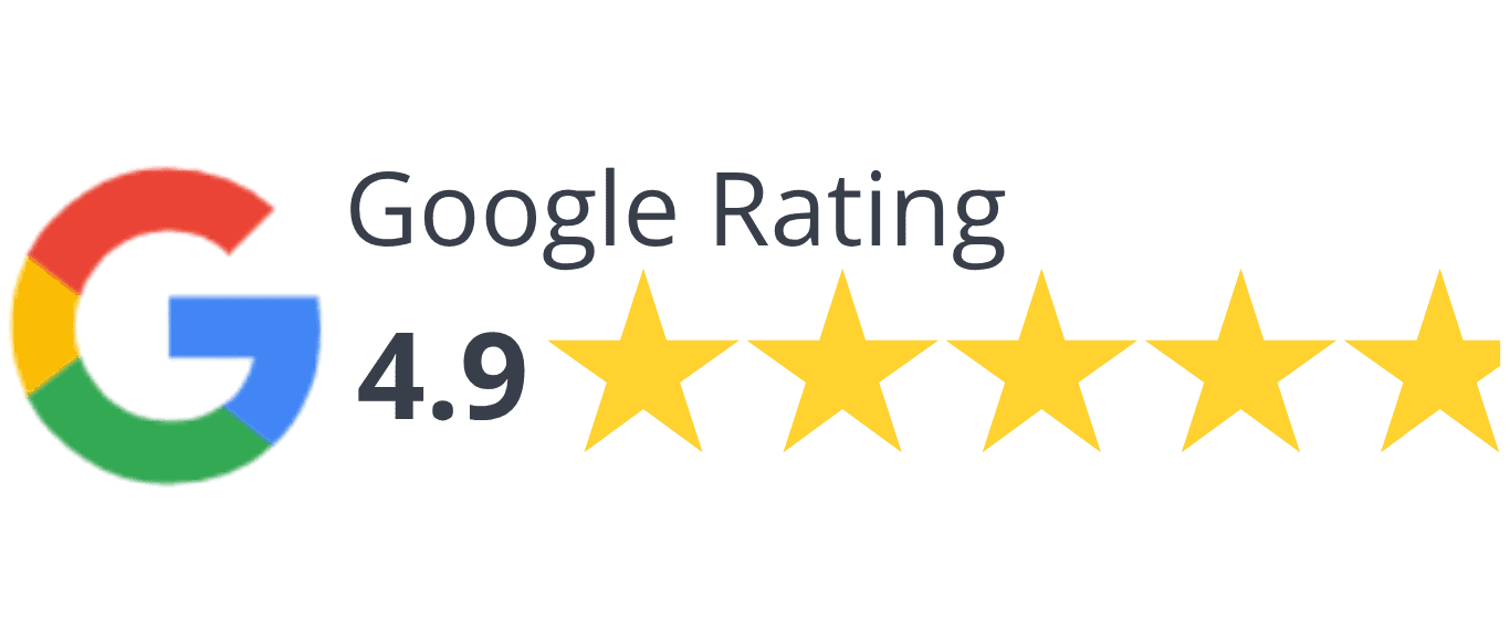 Google Rating 4.9 out of 5 stars